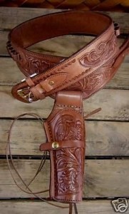 leather gun holster brown 2